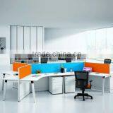 Open Office Partition Cubicle Workstation With 6 Seaters