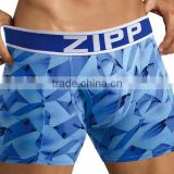 Custom Made ZIPP Underwaer Private Label Wholesale Elastic Mens Boxer                        
                                                Quality Choice