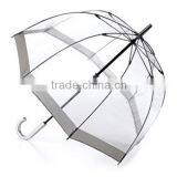 Wholesale Cheap Poe Disposable Transparent Clear Umbrella