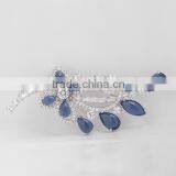 Platinum Plated Designer Flower Wedding Brooch With AAA+ Cubic Zircon Micro Pave Setting for Women and Men thumbnail-3