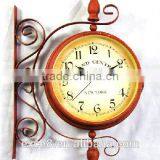 French Style Decorative Garden Wrought Iron Wall Clock