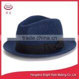 Wool Felt Trilby Snap Brim Fedora Hat thumbnail-1