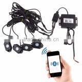 RGB LED Rock Light With Bluetooth / Cell Phone / Timing / Music Mode / Flashing / Automatic Control Under OffRoad Truck SUV ATV thumbnail-3