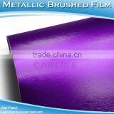 CARLIKE Bubble Free Top Quality Metallic Brushed Chrome Cover Vinyl Car Wrap thumbnail-4