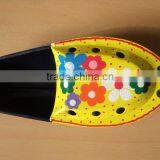 Flowers Tin Toys Boats New Hand Painted