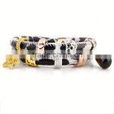 Best Selling Navy Branded Leather Bracelet thumbnail-4