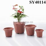 Flower pots for nursery plants terracotta round plastic pots