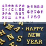 DIY 40PCS Fondant Cutter,Alphabet Capital Letters Number Cut-Outs Cookie Cutter