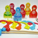 Indoor/outdoor Kids Sport Wooden Toy/2 Player Ring Toss Game/croquet Set thumbnail-6