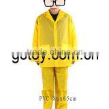 Adult Neon Yellow PVC Raincoat Rain Pant thumbnail-1