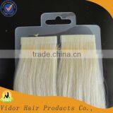 22'' European Remy Hair/ Pu Hair Weft Hair Extensions Tape Hair Extensions 60# 613# thumbnail-1