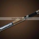 1.98m Carbon Fiber Fishing Poles 2 Sections Solid Carbon Spinning Rod thumbnail-1