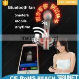 Promotional Customized PVC Usb Bluetooth Programmable Message Fan thumbnail-4