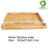 Luxury Bamboo Bread Bakery Tray With Handle