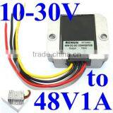 dc 12V 24V to 48V dc Step up Power Converter 1A 48W With Aluminum Waterproof Box