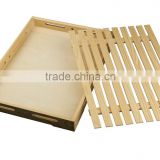 househole wood tray for bread / wood food tray