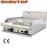 Shentop restaurants equipment stainless steel flat plate gas grill griddle STPP-PL8 Counter Top stainless steel gas griddle