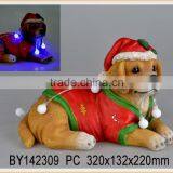 Christmas Ornament Resin Dog Statue