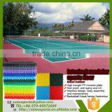 Interlock modular PP material plastic sports floor, plastic basketball floor