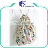 Print Cotton Canvas Wholesale Drawstring Bags thumbnail-4