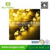 2016 Christmas Holiday Party Wedding Outdoor Decoration Indoor Bettery Solar Lotus Plastic Flower Fairy String Led Lights Quality Choice thumbnail-6