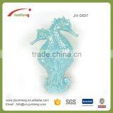 Home Decor Blue Glazing a Pair Decoration Ceramic Seahorse Sculpture thumbnail-1