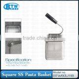 Single Handle SS Square Shape Pasta Basket