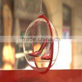 Hanging Plexiglass Sphere for High Heels Shoes Displays thumbnail-1