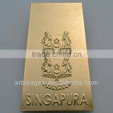 Supply Print Badge, Make Golden Metal Logo