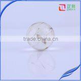 20mm Clear Transparent Resin Ball With Dandelion,dandelion Resin Ball With Wish Pendant thumbnail-2