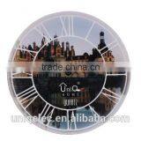 Round Cheap MDF Wood Custom Wall Clock for Decor