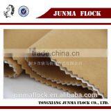 Light Yellow Velveteen Patten China Textile Flocking Plain Fabric Flocked Fabric Waterproof thumbnail-2