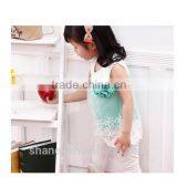 NEW Arrival Girls Cotton Tops Flower Vest T-shirts thumbnail-6
