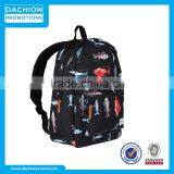 Black Fish Print Settlement Backpack