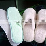 Personalized Fluffy Soft White hotel slipper with embroideried customized logo