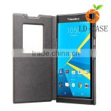 PU leather wallet book flip mobile phone case cover for blackberry priv
