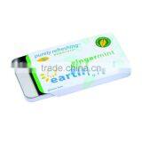 High Quality Sliding Lid Rectangular Tin Box for Chewing Gum Box Mint Box