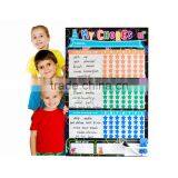 60*40cm Creative Wall Sticker Educational Toys Dry Erase Kids Weekly Planner To-do List Schedule Magnetic Chores Chart thumbnail-1