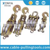 1Ton hoisting tackle and rope pulley block with aluminous alloy and nylon sheave