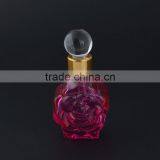 Various Colors Glass Bottles for Essential Oil Empty Flower Shaped Glass Perfume Bottle With Glass Stopper thumbnail-5