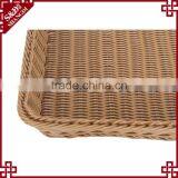 Handcraft PE Rattan Fruit Vegetables Basket Double for Supermarket Display thumbnail-6
