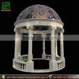 Outdoor White Marble Roman Column Gazebo thumbnail-1