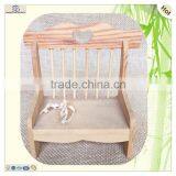Cute Carved Craft Small Furniture Wooden Chair Bench thumbnail-2