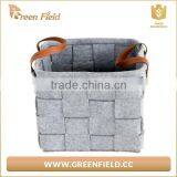 Best Selling Christmas Handmade Woven Felt Storage Laundry Basket thumbnail-3