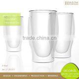 Stylish Handmade Wide Mouth Drinking Glass Cup thumbnail-4