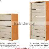 5-layer Single-side Periodical Rack Library Furniture,modern Public Office Bookshelf,bookcase,book Rack thumbnail-1