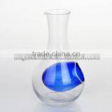 Mintao FDA, SGS Blue Colored Glass Saki Wine Bottle thumbnail-1