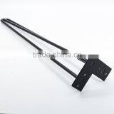 Factory Price Sale Matt Black Cast Iron 28 Inch Metal Hairpin Leg for Wood Furniture thumbnail-1
