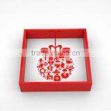 Set of Christmas Lacquer Coaster, Placemat, Tray and Tissue Box thumbnail-4