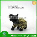 Fast Delivery Small Indoor Tabletop Decoration Resin Gold Elephant thumbnail-1